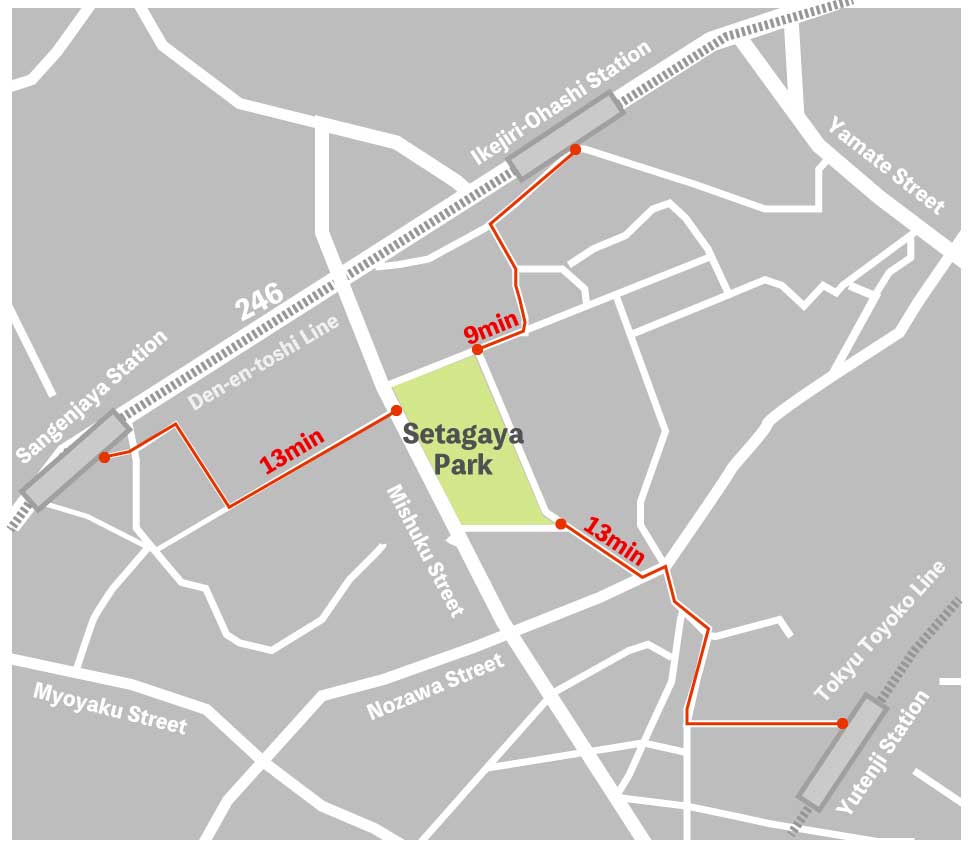 Setagaya Park Map