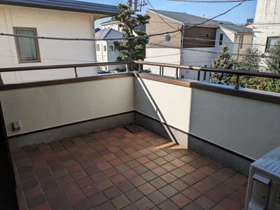 バルコニーもゆとりのある広さです。