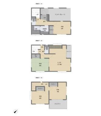 川崎市高津区二子１丁目 【賃貸居住】一戸建