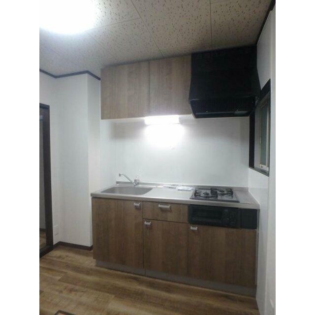 システムキッチン（2口ガスコンロ・グリル付）(キッチン)