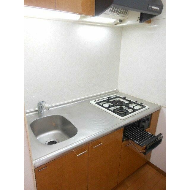 2口コンログリル付のシステムキッチン(キッチン)