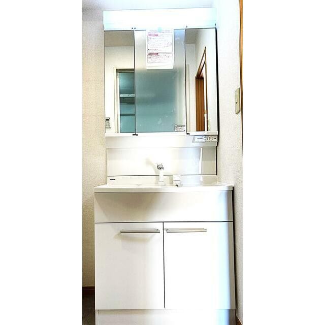 シャワー付き洗面化粧台新規交換済！(内装)
