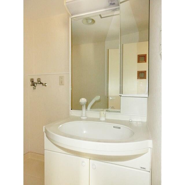 シャワーヘッド付き二面洗面台(内装)