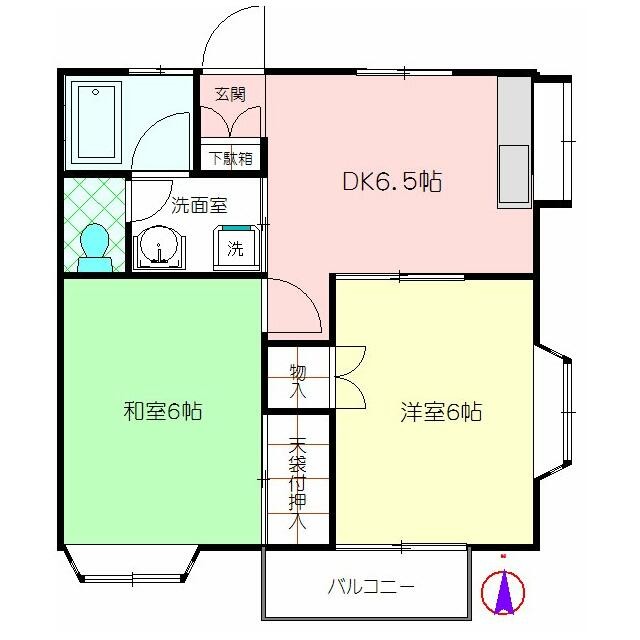 角部屋日当り良好なお部屋です。(間取)