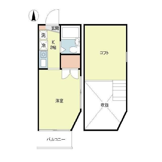 間取り図です♪3帖超のロフト★(間取)