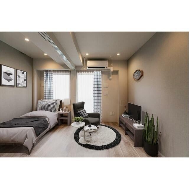 ※家具・調度品はCG加工です。実際の賃貸住居には含まれません。(居間)