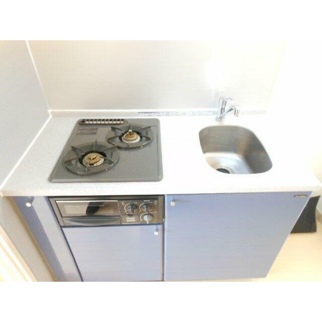 ◆2口ガスキッチングリル付◆(キッチン)