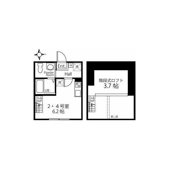 使い勝手の良い「階段」のあるお部屋！広々使えます！(間取)
