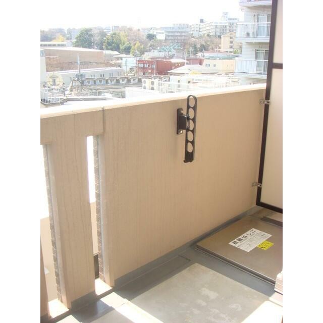 バルコニーと物干し器具
