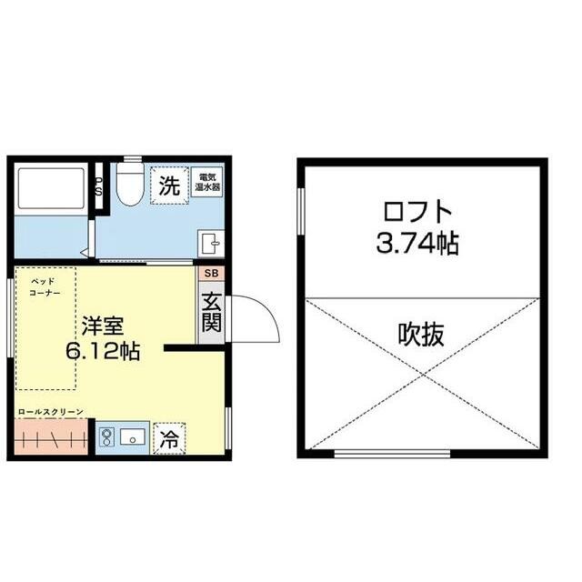 20．30m2、7．85帖の居室スペース(間取)