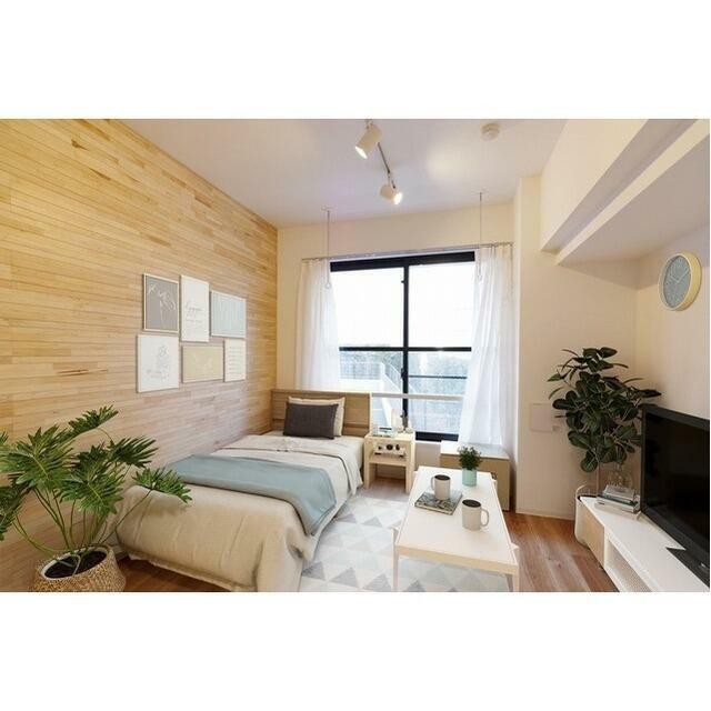 『家具・調度品等はCG加工です。実際の賃貸住居には含まれません』(居間)