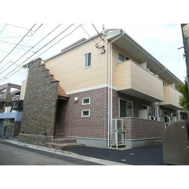 東急田園都市線沿いの2階建てアパート(外観)