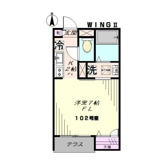 102号室(間取)