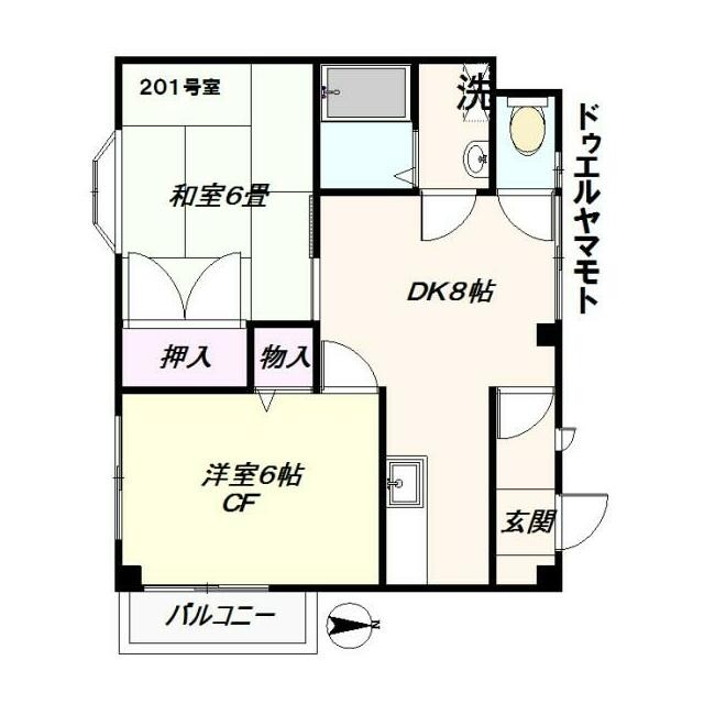 201号室(間取)